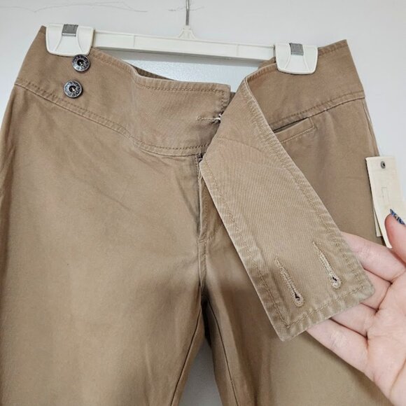BNWT Vintage Y2K Guess low rise pant boot cut flare tan size 27 - Picture 2 of 10